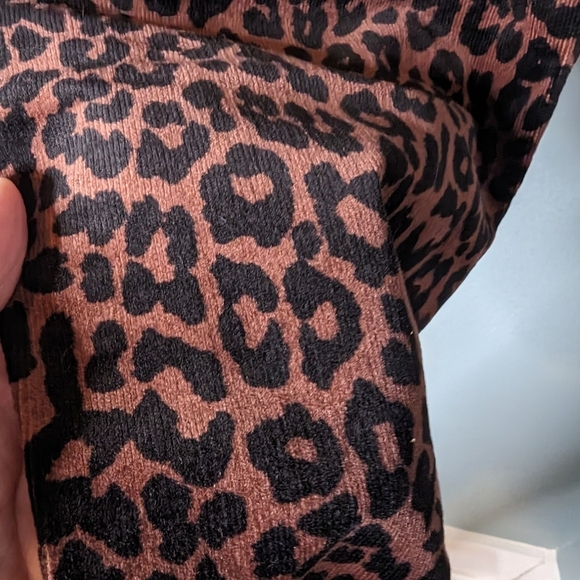 NWT Loft leopard print cord skinny pants - Picture 8 of 10